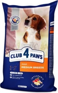 CLUB 4 PAWS PREMIUM для дорослих собак ДЛЯ СЕРЕДНІХ ПОРІД 14 кг